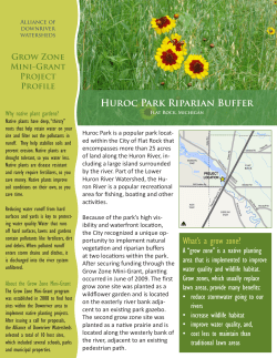 Huroc Park Riparian Buffer - Alliance of Downriver Watershed