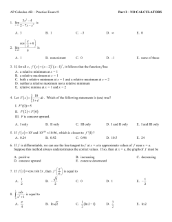 AP Exam Review 1 - Mr