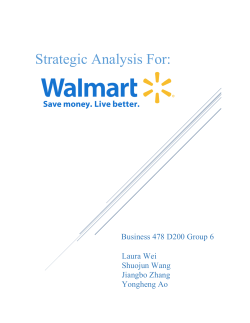 Strategic Analysis For