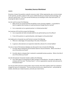 Secondary Sources