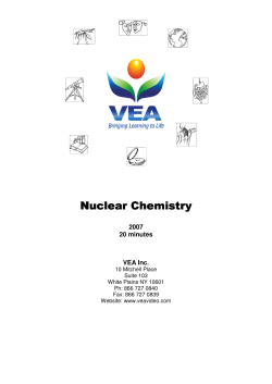 Nuclear Chemistry Nuclear Chemistry