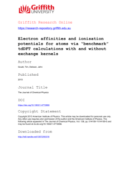 Electron affinities and ionisation potentials for atoms via &ldquo;benchmark