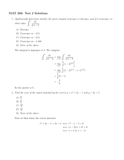 MAT 266: Test 2 Solutions