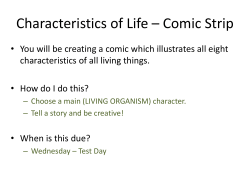 Characteristics of Life &ndash; Comic Strip