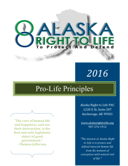 2016 AKRTL Pro-Life Talking Points