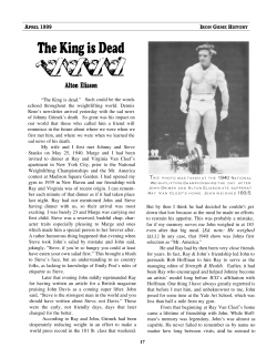 The King is Dead