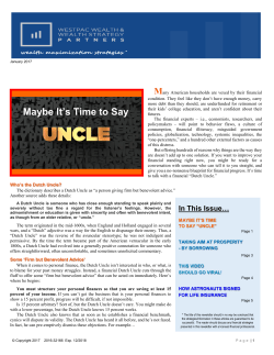 January 2017 WestPac Newsletter