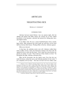 negotiating sex - Southern California Law Review