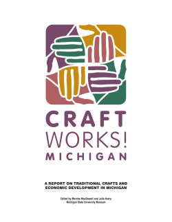 a report on traditional crafts and economic development in michigan