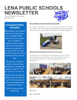Latest Newsletter - Lena Public School District