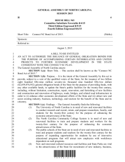 GENERAL ASSEMBLY OF NORTH CAROLINA SESSION 2015 H 4