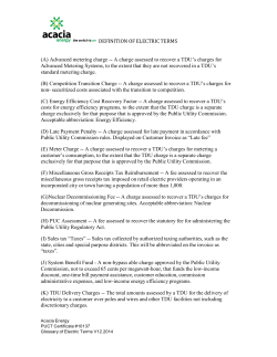 DEFINITION OF ELECTRIC TERMS