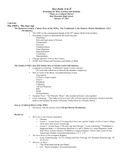 Jazz from A to Z - mesaartscenter.com