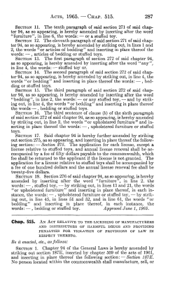 ACTS, 1965. &mdash; CHAP. 515. SECTION 11. The tenth paragraph of