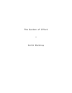 The Garden of Effort