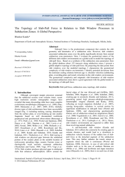 The Topology of Slab-Pull Force in Relation to Slab Window