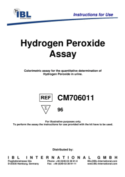 Hydrogen Peroxide Assay