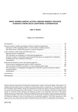 evidence from OECD countries` experiences?