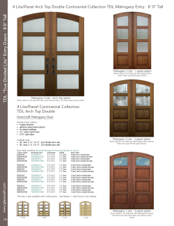 TDL &ldquo;True Divided Lite&rdquo; Entry Doors &bull; 8`0&rdquo; Tall