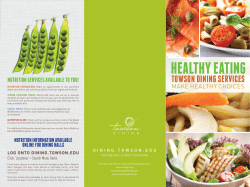 healthY eatiNg - Dine On Campus