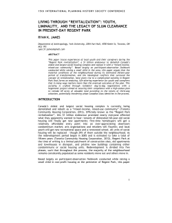 living through “revitalization”: youth, liminality, and the - FAU