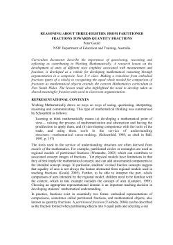 REASONING ABOUT THREE-EIGHTHS: FROM PARTITIONED
