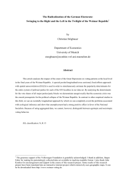 The Radicalization of the German Electorate