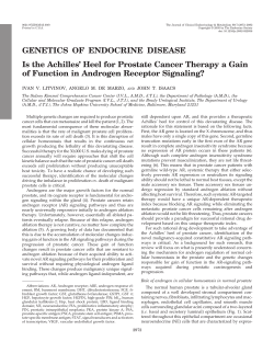 Is the Achilles` Heel for Prostate Cancer Therapy a Gain of Function