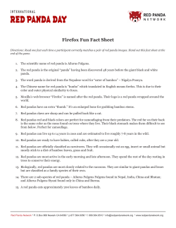 Firefox Fun Fact Sheet
