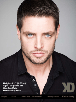 Height: 6` 1"  Age: 38 years old Gender: Male Nationality