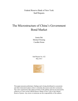The Microstructure of China`s Government Bond Market
