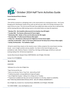 October 2014 Half Term Activities Guide