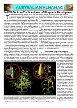 NAWAPA, from The Standpoint of Biospheric Development