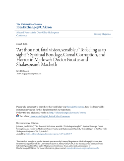 Spiritual Bondage, Carnal Corruption, and Horror i