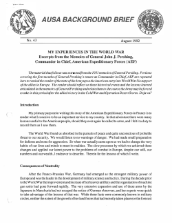 My Experiences in the World War - Association of the United States