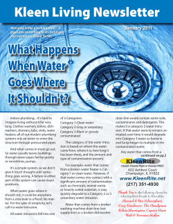 Kleen Living Newsletter What Happens When Water Goes Where It