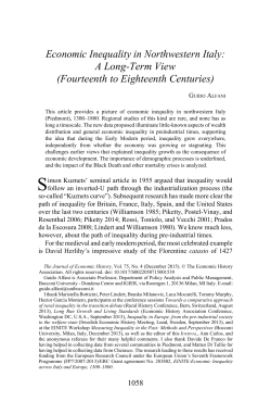 Economic Inequality in Northwestern Italy