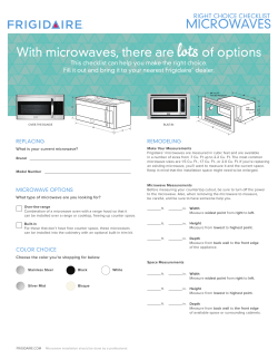 Microwaves - Frigidaire