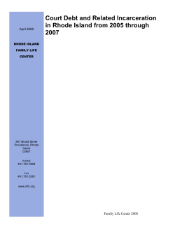 Court Debt and Related Incarceration in Rhode Island from 2005