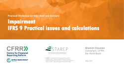 IFRS 9 Practical issues and calculations