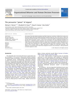 The persuasive ``power`` of stigma? - people.hbs.edu