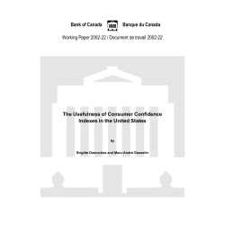 The Usefulness of Consumer Confidence Indexes in the United States