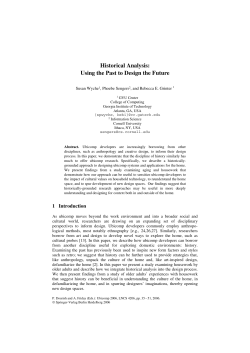 Historical Analysis: Using the Past to Design the Future