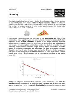 Ch02: Scarcity - VCC Library - Vancouver Community College