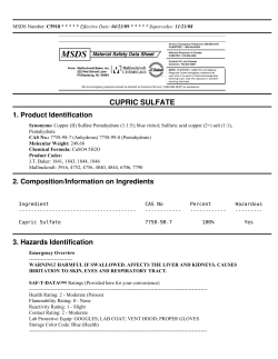 Copper(II) Sulfate pentahydrate JTBaker