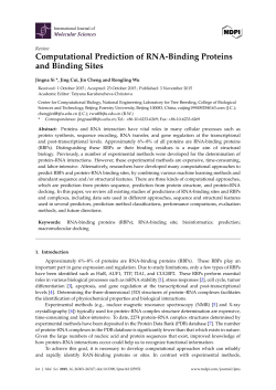 Computational Prediction of RNA-Binding Proteins and Binding Sites