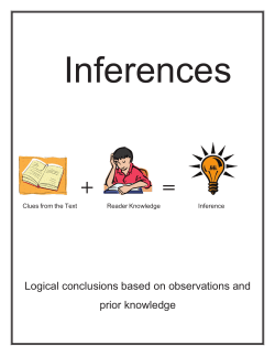 Logical conclusions based on observations and