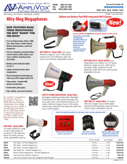 Mity-Meg Megaphones - AmpliVox Sound Systems