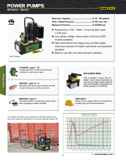 power pumps - Pacific Hoists
