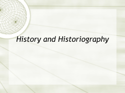 Historiography PPT